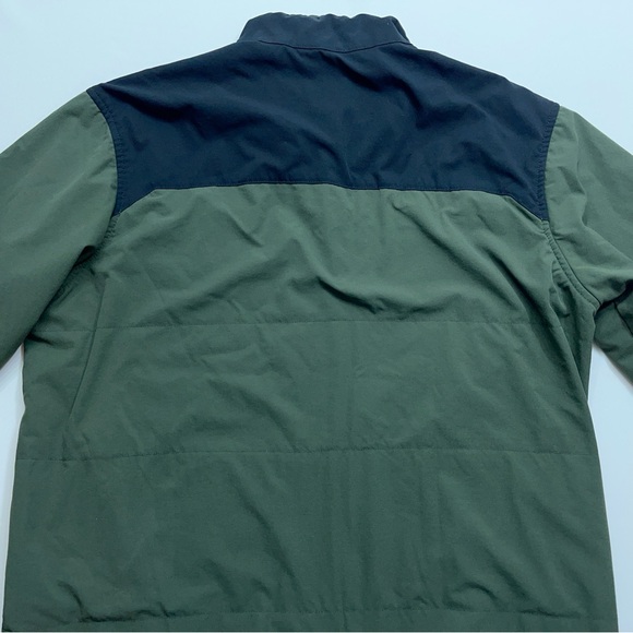 Mountain Hardwear 1/4 Snap Pullover Jacket Mens Size XL Green Black Waffle Lined - Picture 14 of 16